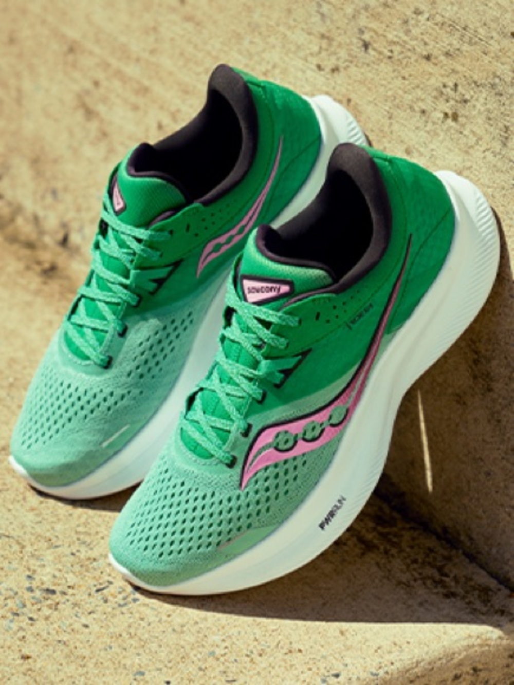 Saucony Ride 16 Sneaker Running Shoes Peony Sprig Green Neutral Women’s Size 6
